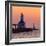 Indiana Dunes lighthouse at sunset, Indiana Dunes, Indiana, USA-Anna Miller-Framed Photographic Print