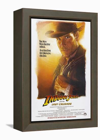 Indiana Jones and the Last Crusade, US Advance Poster, Harrison Ford, 1989-null-Framed Stretched Canvas