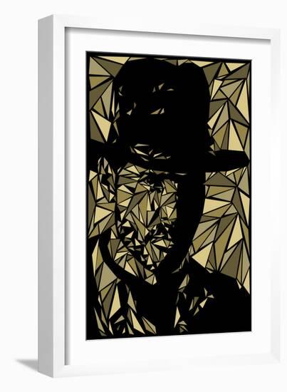 Indiana Jones-Cristian Mielu-Framed Art Print