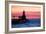 Indiana - Michigan City Lighthouse-Lantern Press-Framed Art Print