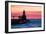 Indiana - Michigan City Lighthouse-Lantern Press-Framed Art Print