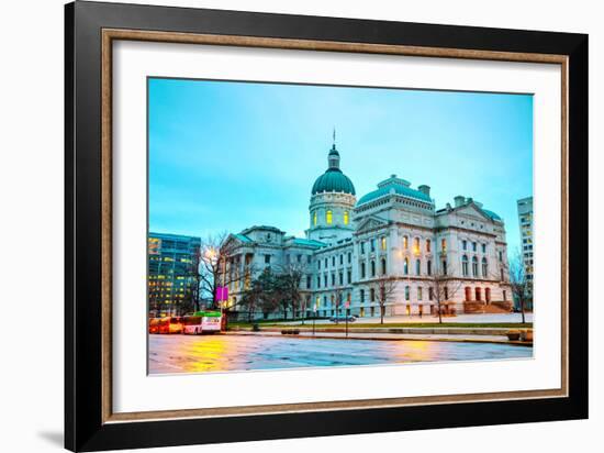 Indiana State Capitol Building-photo ua-Framed Photographic Print