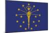 Indiana State Flag-Lantern Press-Mounted Art Print