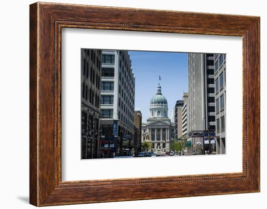 Indiana Statehouse, the State Capitol Building, Indianapolis-Michael Runkel-Framed Photographic Print