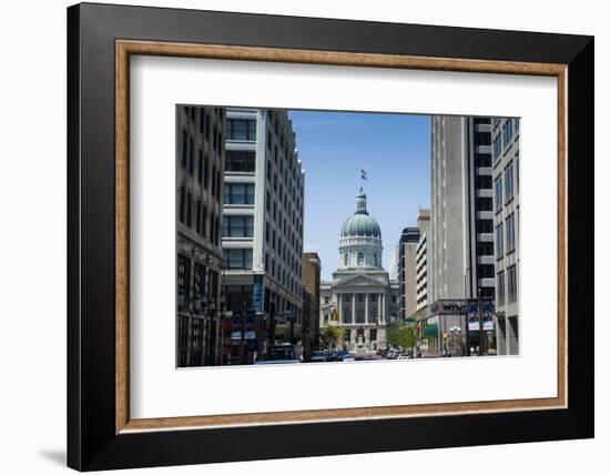 Indiana Statehouse, the State Capitol Building, Indianapolis-Michael Runkel-Framed Photographic Print