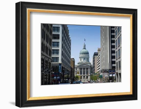 Indiana Statehouse, the State Capitol Building, Indianapolis-Michael Runkel-Framed Photographic Print