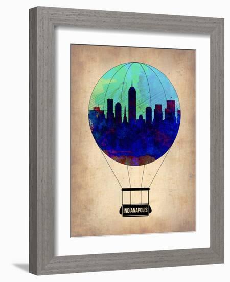 Indianapolis Air Balloon-NaxArt-Framed Art Print