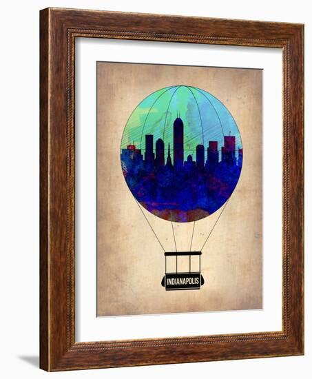 Indianapolis Air Balloon-NaxArt-Framed Art Print