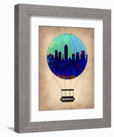 Indianapolis Air Balloon-NaxArt-Framed Art Print