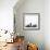 Indianapolis City Skyline - Black-NaxArt-Framed Art Print displayed on a wall