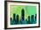 Indianapolis City Skyline-NaxArt-Framed Art Print