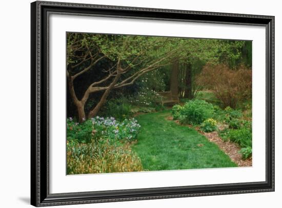 Indianapolis garden, Indianapolis, Indiana, USA-Anna Miller-Framed Photographic Print