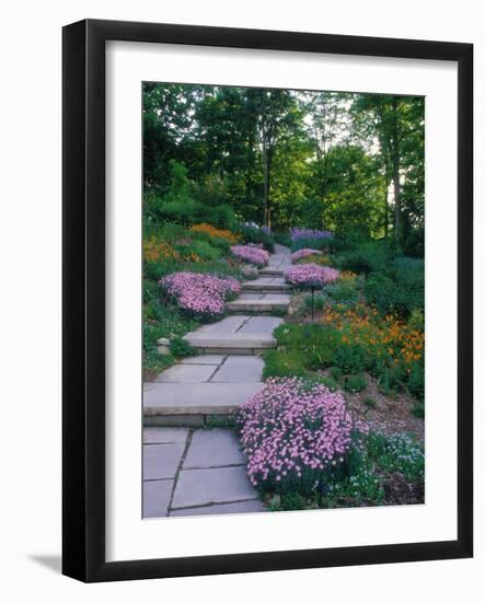 Indianapolis garden, Indianapolis, Indiana, USA-Anna Miller-Framed Photographic Print