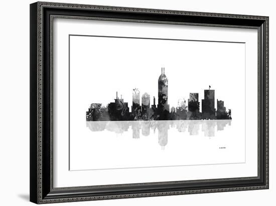 Indianapolis Indiana Skyline BG 1-Marlene Watson-Framed Giclee Print