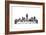 Indianapolis Indiana Skyline BG 2-Marlene Watson-Framed Giclee Print