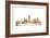 Indianapolis Indiana Skyline Mclr 2-Marlene Watson-Framed Giclee Print