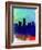 Indianapolis Watercolor Skyline-NaxArt-Framed Art Print