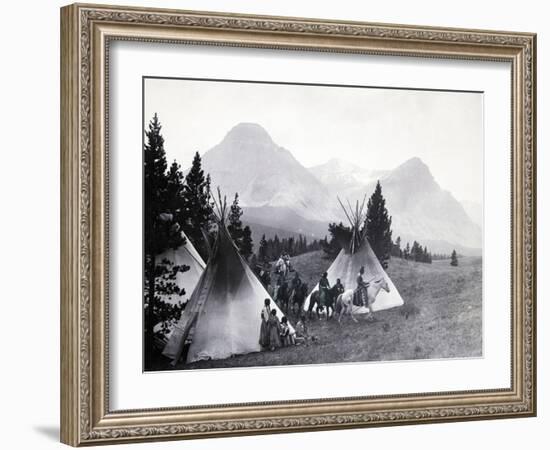 Indians about to Leave for the Hunt-Philip Gendreau-Framed Photographic Print