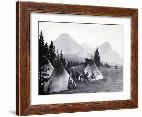 Indians about to Leave for the Hunt-Philip Gendreau-Framed Photographic Print