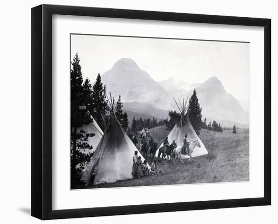 Indians about to Leave for the Hunt-Philip Gendreau-Framed Photographic Print