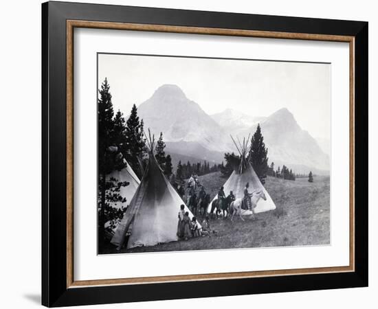 Indians about to Leave for the Hunt-Philip Gendreau-Framed Photographic Print
