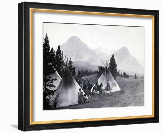 Indians about to Leave for the Hunt-Philip Gendreau-Framed Photographic Print