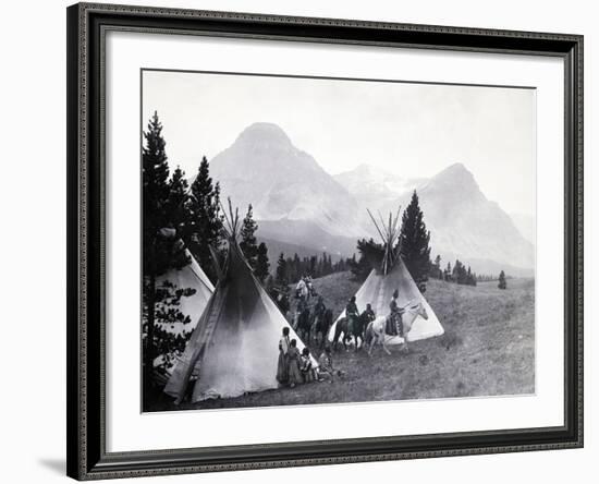 Indians about to Leave for the Hunt-Philip Gendreau-Framed Photographic Print