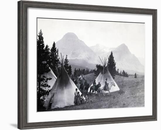 Indians about to Leave for the Hunt-Philip Gendreau-Framed Photographic Print