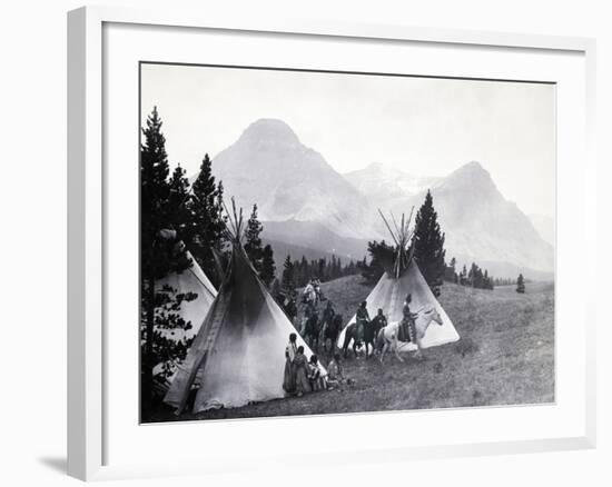 Indians about to Leave for the Hunt-Philip Gendreau-Framed Photographic Print