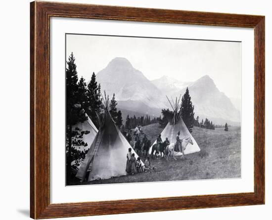 Indians about to Leave for the Hunt-Philip Gendreau-Framed Photographic Print