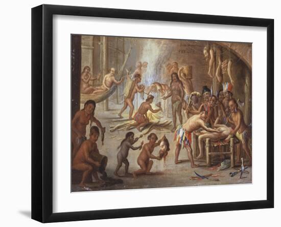 Indians as Cannibals, 17th Century-Jan van Kessel-Framed Giclee Print