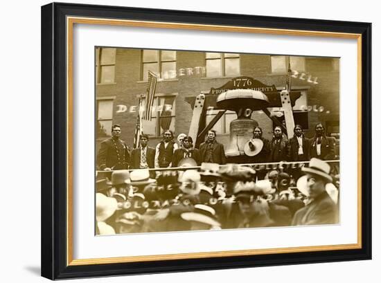 Indians at Liberty Bell, Denver-null-Framed Art Print