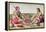 Indians Eating a Meal, engraved by Theodore de Bry-John White-Framed Premier Image Canvas