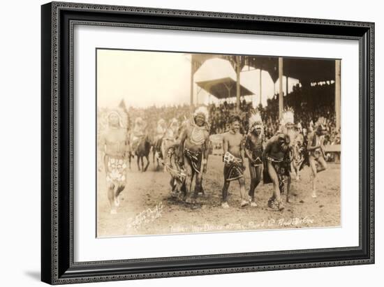 Indians in Wild West Show-null-Framed Art Print