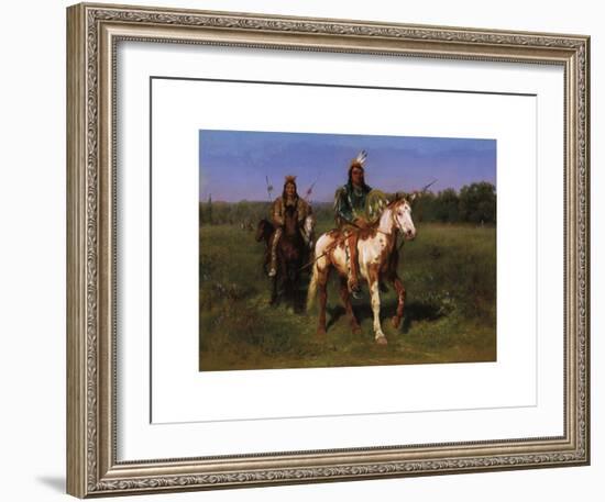 Indians on Horseback Armed with Spears-Rosa Bonheur-Framed Premium Giclee Print