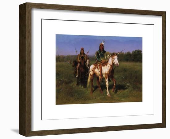 Indians on Horseback Armed with Spears-Rosa Bonheur-Framed Premium Giclee Print