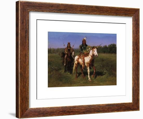 Indians on Horseback Armed with Spears-Rosa Bonheur-Framed Premium Giclee Print