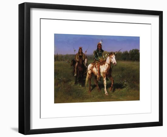 Indians on Horseback Armed with Spears-Rosa Bonheur-Framed Premium Giclee Print