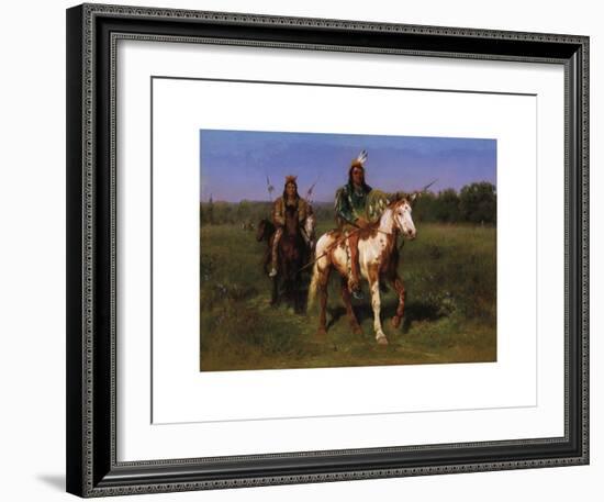 Indians on Horseback Armed with Spears-Rosa Bonheur-Framed Premium Giclee Print