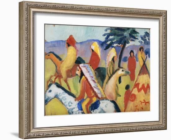 Indians on Horseback-August Macke-Framed Giclee Print