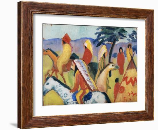 Indians on Horseback-August Macke-Framed Giclee Print