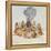 Indians Round a Fire-John White-Framed Premier Image Canvas