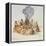 Indians Round a Fire-John White-Framed Premier Image Canvas