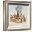 Indians Round a Fire-John White-Framed Giclee Print