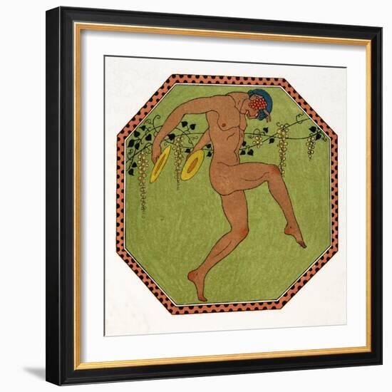 Indications, Illustration from Les Chansons De Bilitis, by Pierre Louys, Pub. 1922 (Pochoir Print)-Georges Barbier-Framed Giclee Print