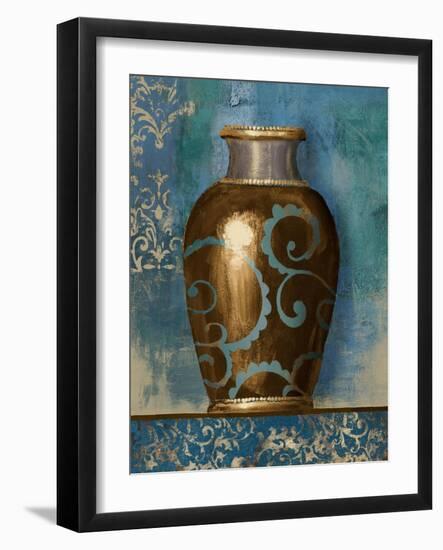 Indie Vessel on Blue I-Michael Marcon-Framed Art Print