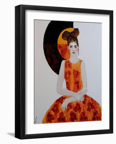 Indigenous Model 3, 2016-Susan Adams-Framed Giclee Print