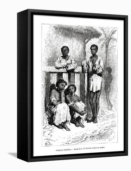 Indigenous People, Venezuela, 19th Century-A de Neuville-Framed Premier Image Canvas