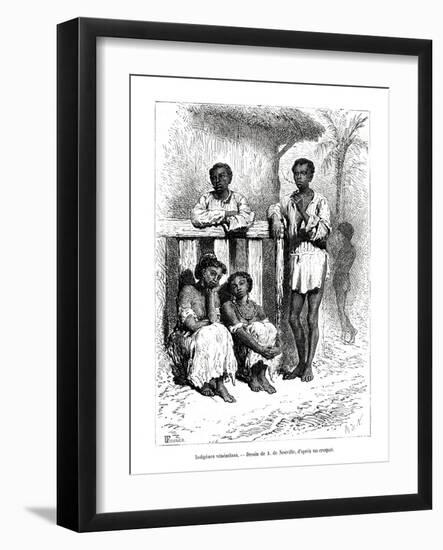 Indigenous People, Venezuela, 19th Century-A de Neuville-Framed Giclee Print