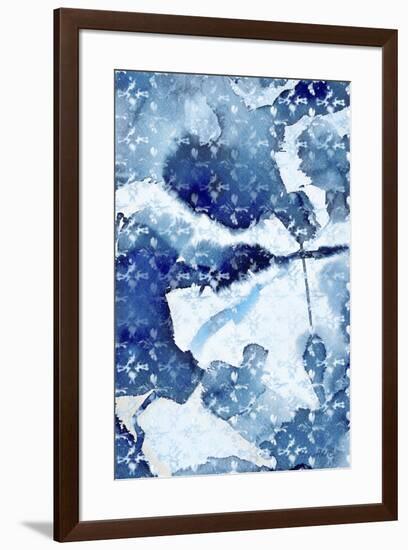 Indigo 1 Tie Dye-Marietta Cohen Art and Design-Framed Giclee Print